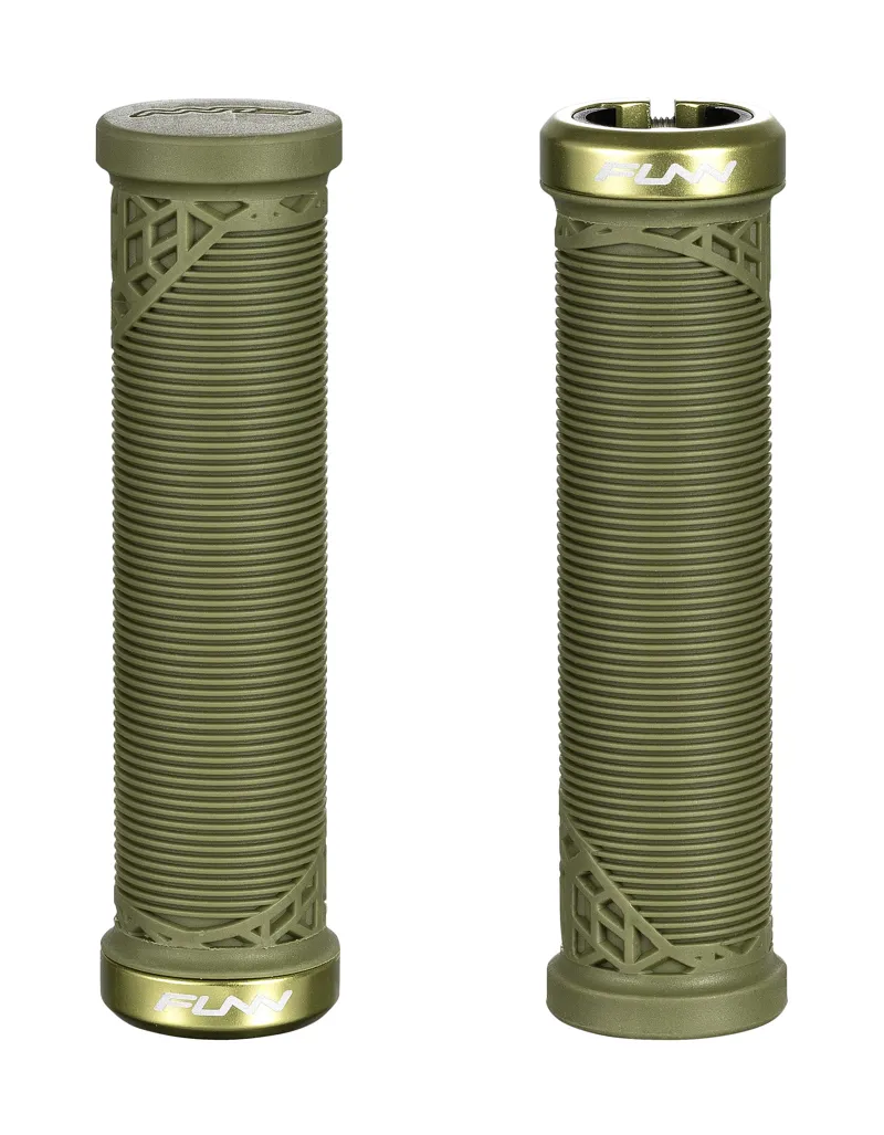Funn Hilt Junior Lock On MTB Handlebar Grip Olive Green