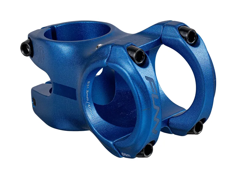 Funn Nixie Alloy MTB Stem 31.8mm 40/50mm 0 deg 1.1/8 Blue