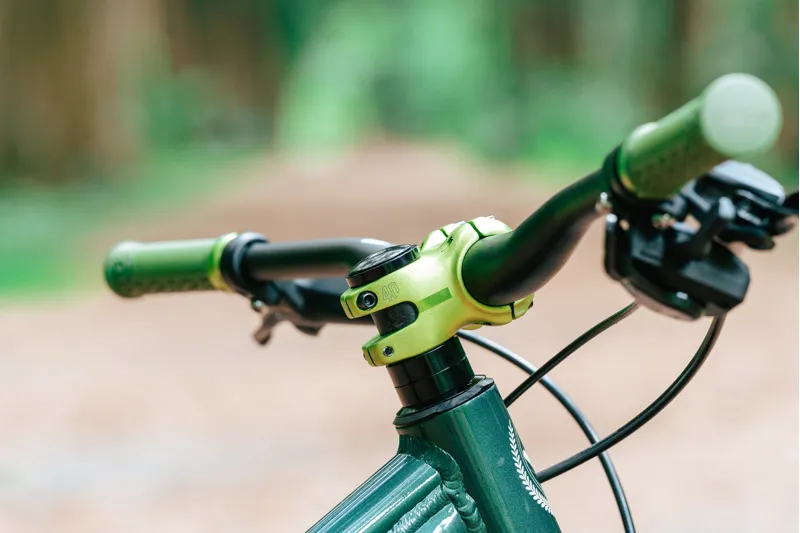 Funn Nixie Alloy MTB Stem 31.8mm 40/50mm 0 deg 1.1/8 Green-9