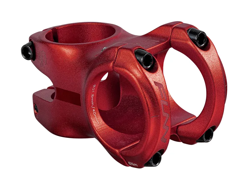 Funn Nixie Alloy MTB Stem 31.8mm 40/50mm 0 deg 1.1/8 Red