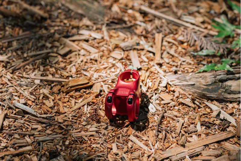 Funn Nixie Alloy MTB Stem 31.8mm 40/50mm 0 deg 1.1/8 Red-5