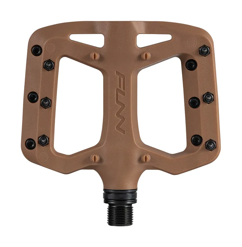 Funn Taipan S MTB Flat Platform Pedals for Smaller Feet Brown-1