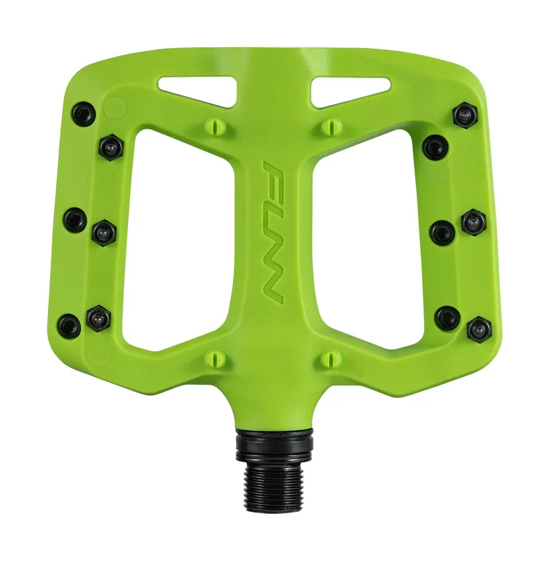Funn Taipan S MTB Flat Platform Pedals for Smaller Feet Green-1