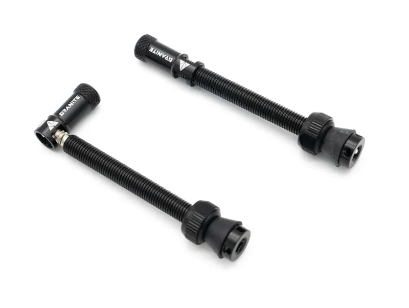 Granite JUICY NIPPLE Tubeless Valve with Valve Cap/Removal Tool Black-1