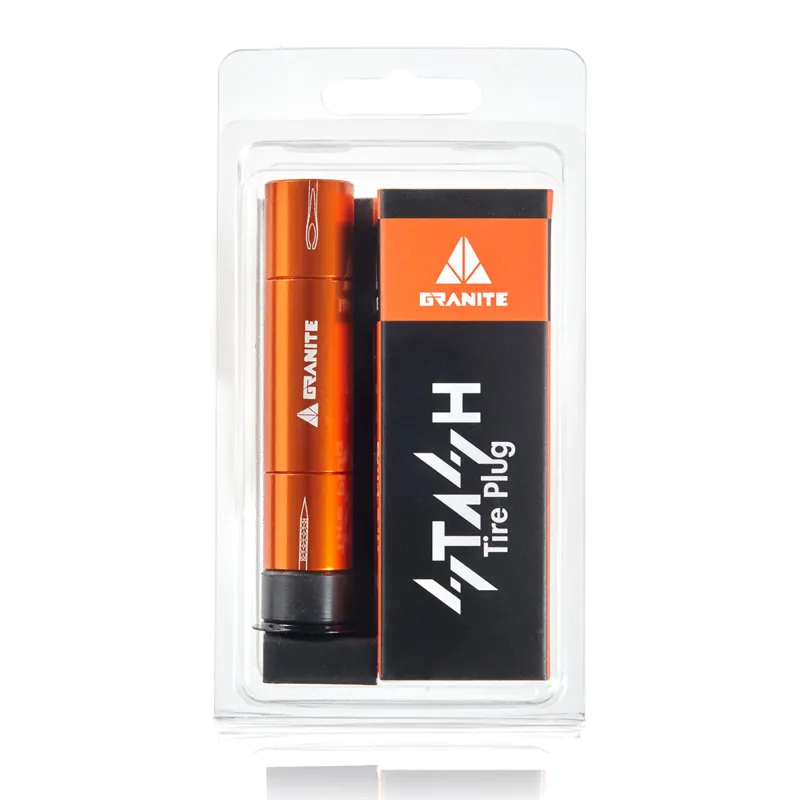 Granite STASH Hidden Handlebar Tyre Plug Repair Kit Orange-6