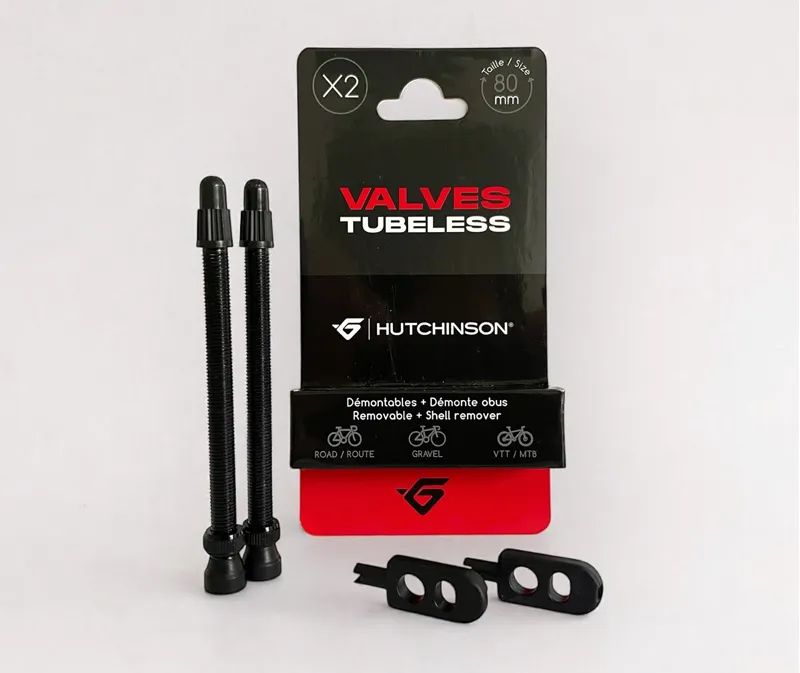 Hutchinson Tubeless Valves 44/60/80mm Black x2-1
