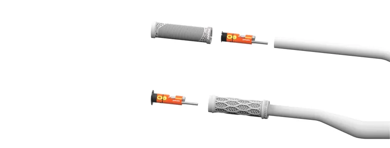 Granite STASH Hidden Handlebar Tyre Plug Repair Kit Orange-5