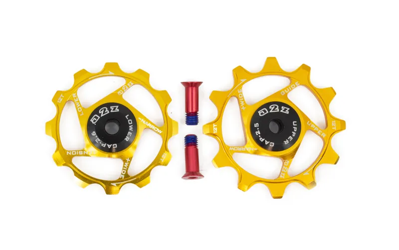 A2Z Narrow Wide Derailleur Pulleys 12T Gold