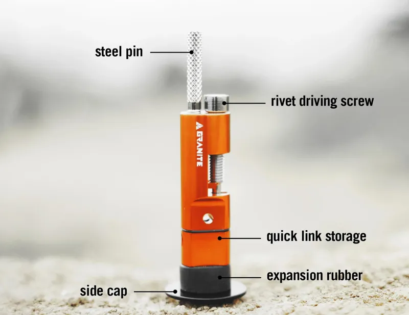 Granite STASH Hidden Handlebar Chain Tool Splitter Orange-4