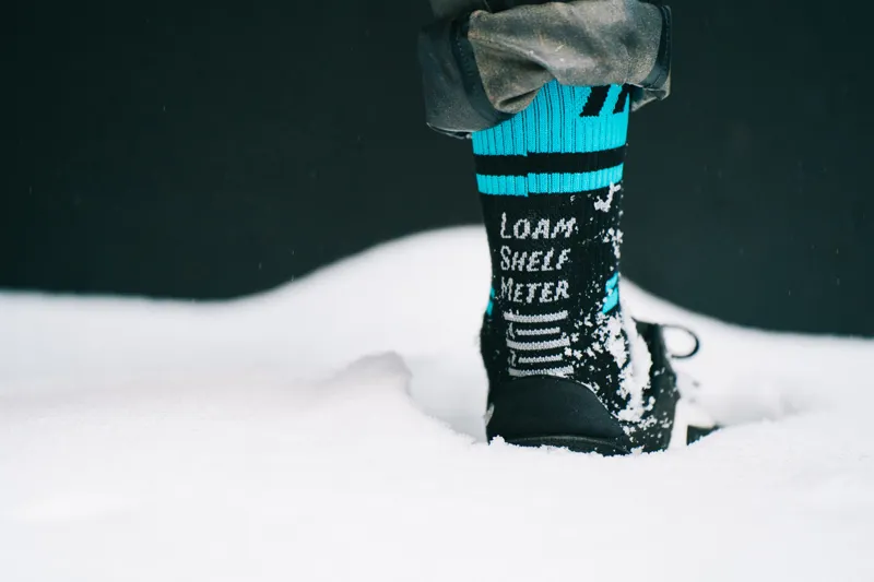 Transition TBC Loam-O-Meter Wool Socks Black TR Blue -1