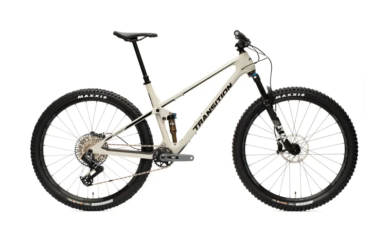 Transition Spur Carbon MTB Complete Bike Hazy Grey Large GX AXS