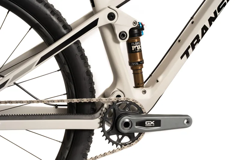 Transition Spur Carbon MTB Complete Bike Hazy Grey Large GX AXS-3