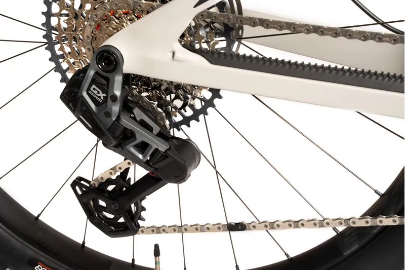 Transition Spur Carbon MTB Complete Bike Hazy Grey Large GX AXS-6