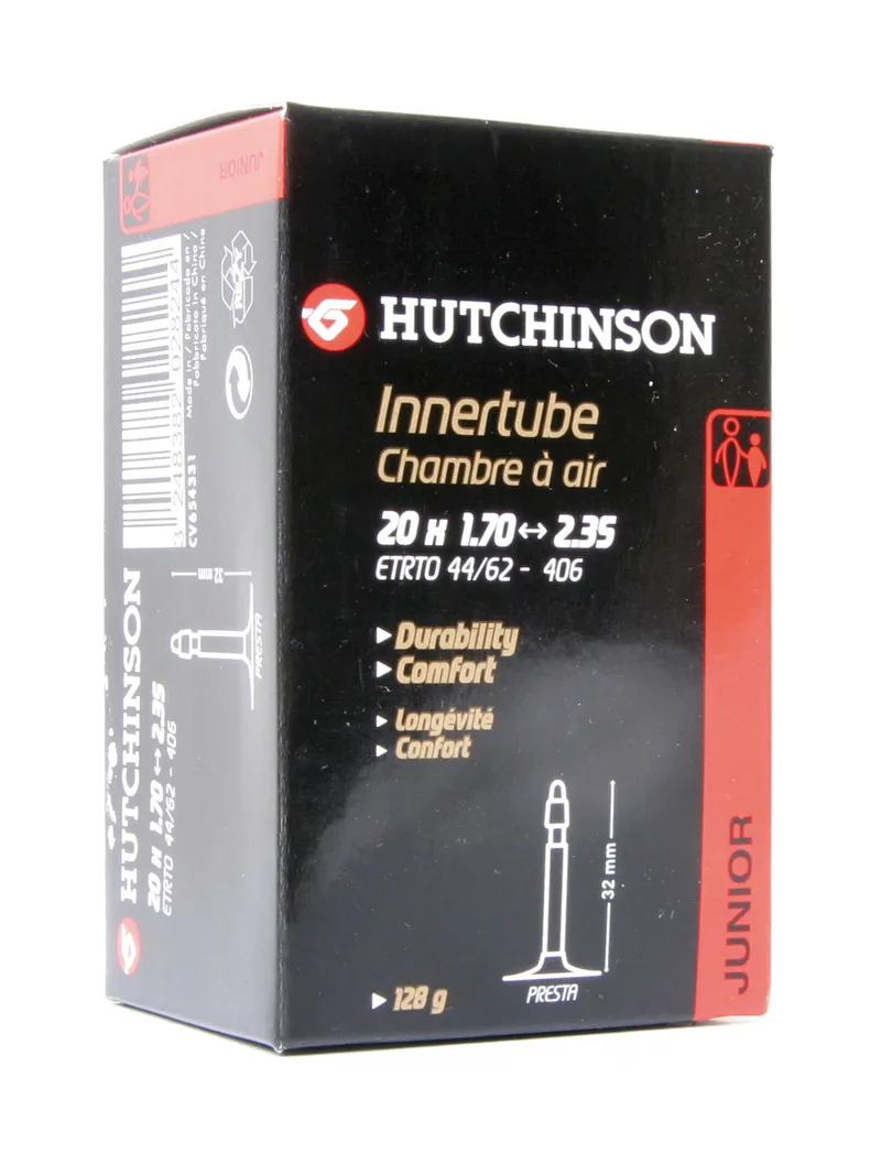 Hutchinson Standard Juniour Tube 16 x 1.70 - 2.35 35mm Schrader Valve