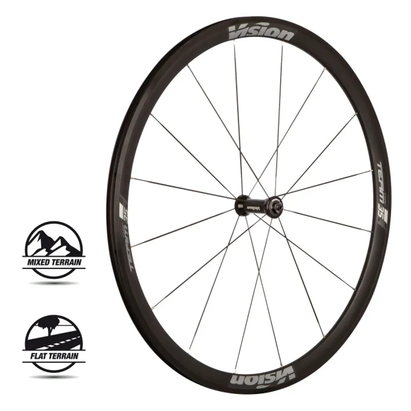 Vision Team 35 Comp SL Road Rim Brake Wheelset with Sealed Cartridge Bearings-1