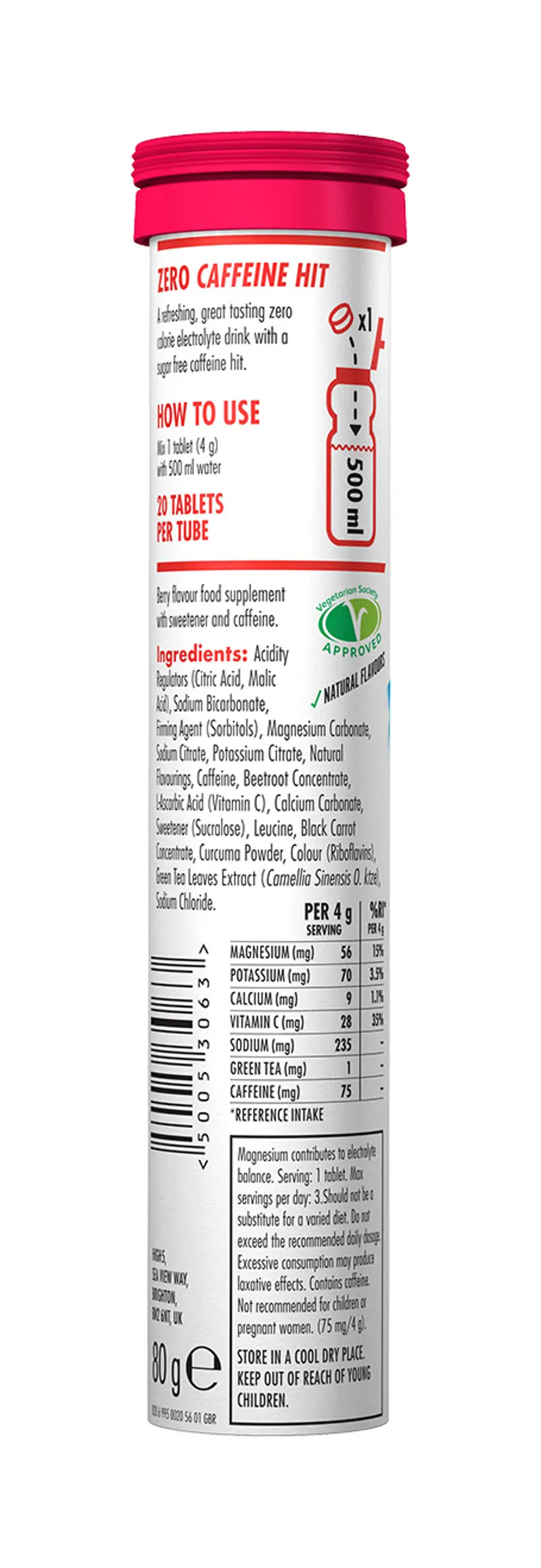 High5 ZERO Caffeine Hit Hydration 20 x 8 Tabs Various Flavours-2