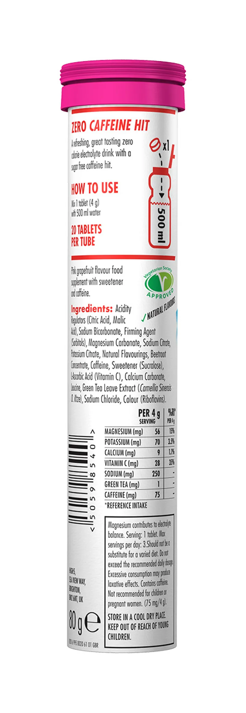 High5 ZERO Caffeine Hit Hydration 20 x 8 Tabs Various Flavours-5