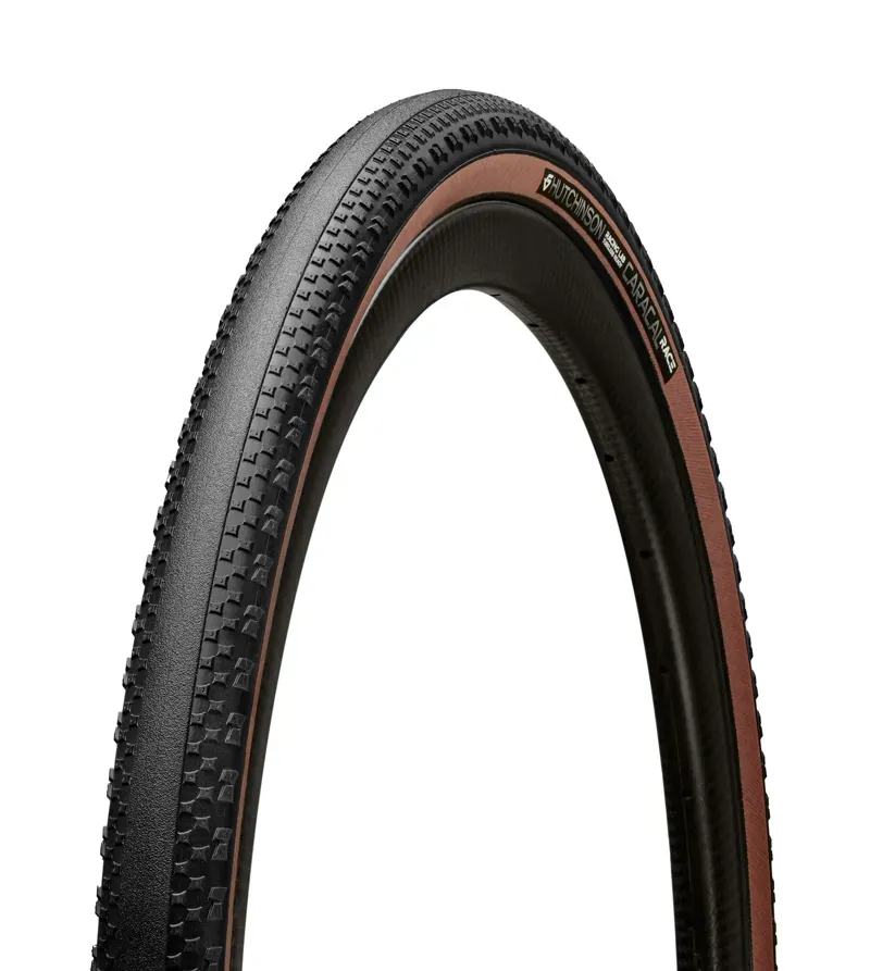 Hutchinson Caracal Race Tubeless Ready Gravel Tyre Tan Wall 700 x -1