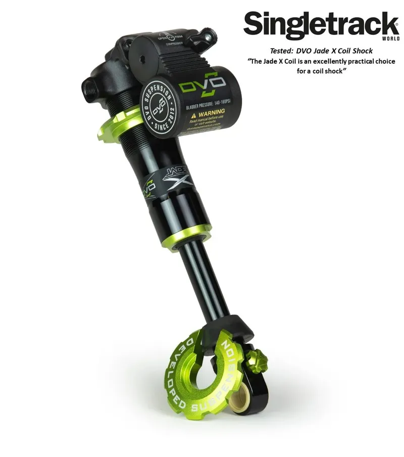 DVO Jade X MTB Rear Coil Shock Trunnion Damper Only Black Green