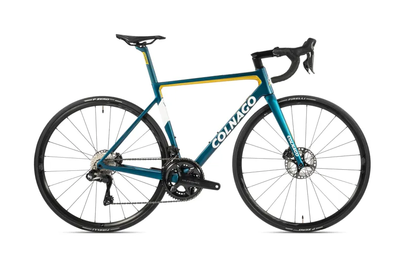 Colnago V3 Disc 2023 Complete Road Bike Shimano Ultegra Di2 12 spd Blue Gold White MKBL-1
