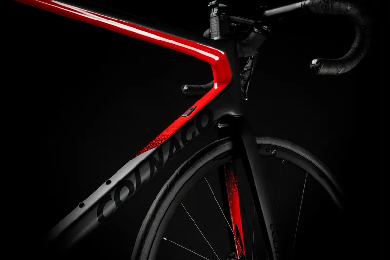 Colnago V3 Disc Carbon Road Bike SRAM Rival AXS Black Red MKBR