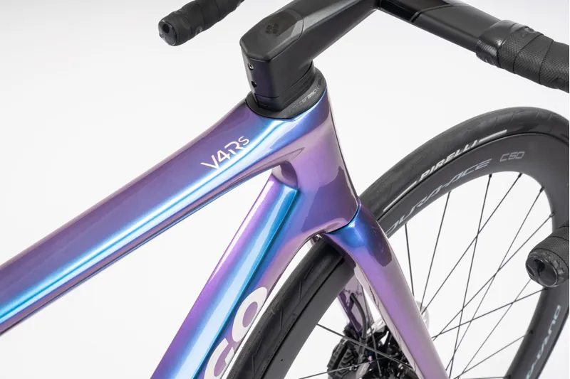 Colnago V4RS Disc 2024 Carbon Road Frameset Iridescent Purple Code RVBU-6