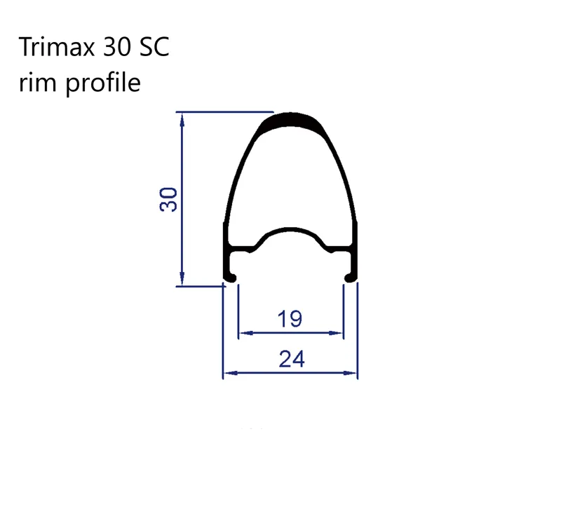 Vision TriMax 30 SC Disc Road Wheelset Tubeless Ready-3
