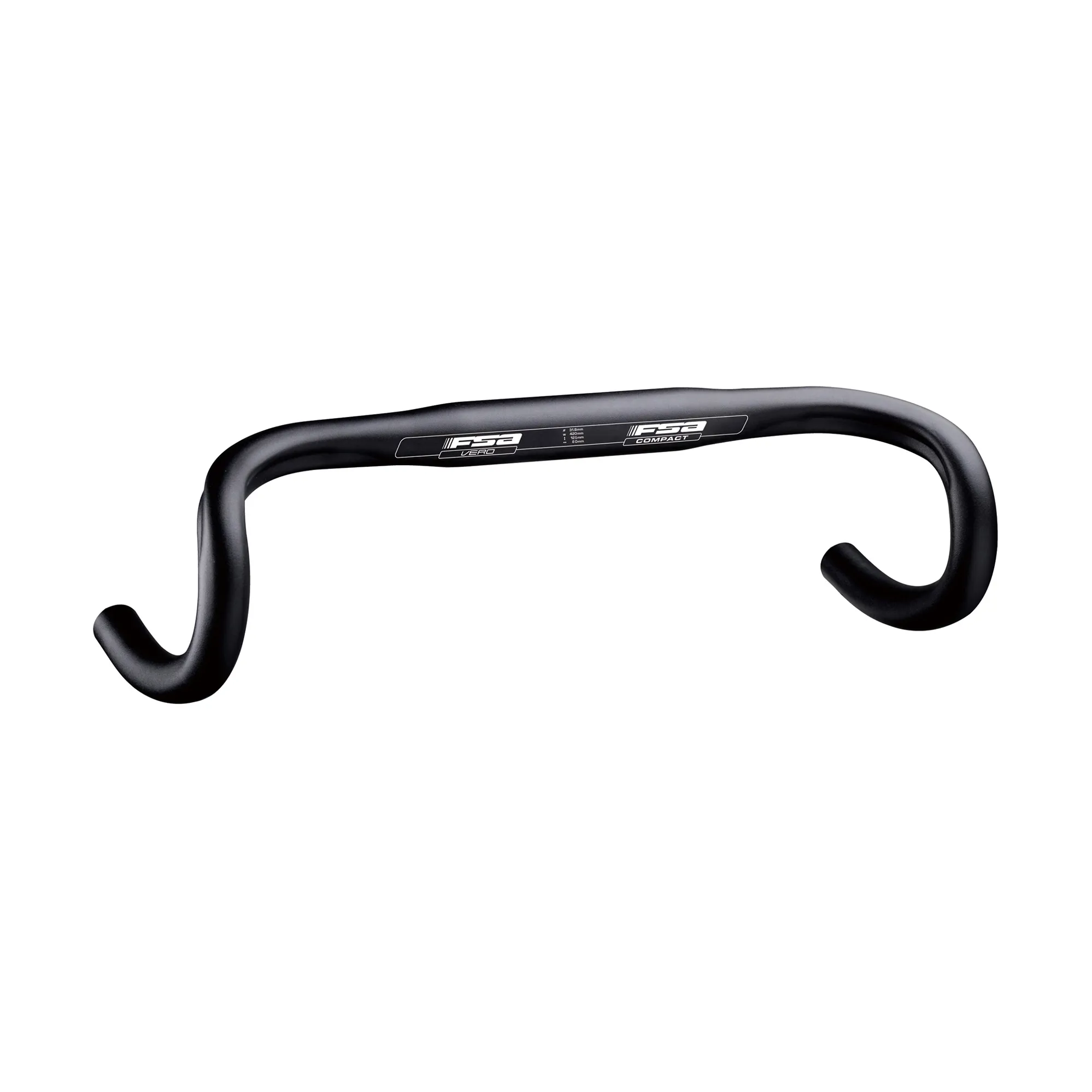 FSA Vero Compact Alloy Road Bike Handlebar in Black