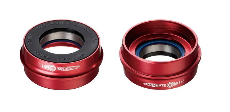 FSA K-Force Light MegaExo Ceramic Road BB Adapter For BB30 Frames Red