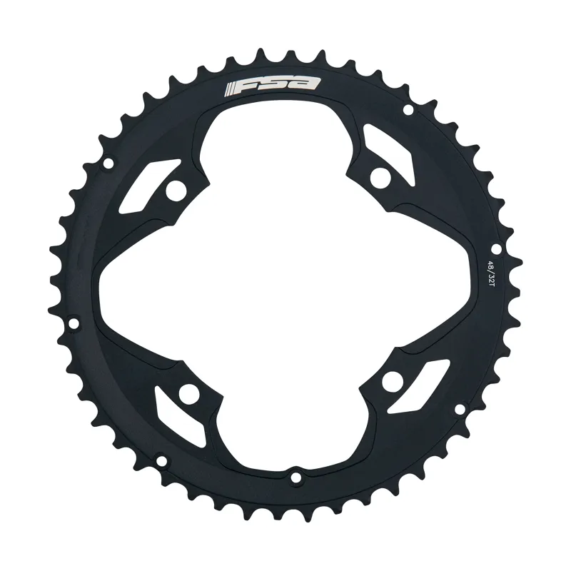 FSA Pro Road 120BCD 2x11 Chainring 4H Black Various Sizes