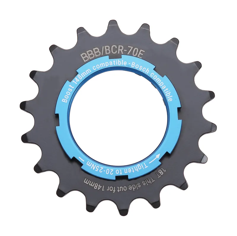 BBB E-Bike Sprocket with Boost Adapter Bosch Gen 2 Grey Blue BCR-70E-5