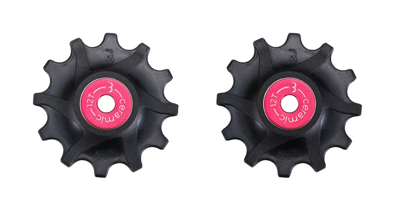 BBB RollerBoys Ceramic Sram Jockey/Pulley Wheels Black 12T BDP-16